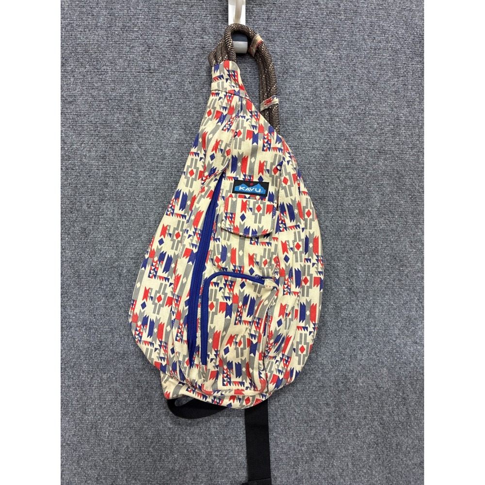 KAVU Original Cotton Rope Bag - Lightweight Crossbody Sling Backpack